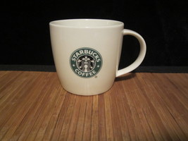 2008 Starbucks Coffee Mug Tea Cup White with Green Mermaid logo 12 oz - $281.37 MXN