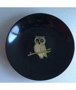 COUROC Owl On Branch Bowl Monterey CA Black Vintage 7 1/2&quot; - $2.93