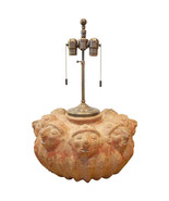 Toltec Style Ancient Civilization  8 Face Pre Columbian Clay base Lamp D... - €421,06 EUR