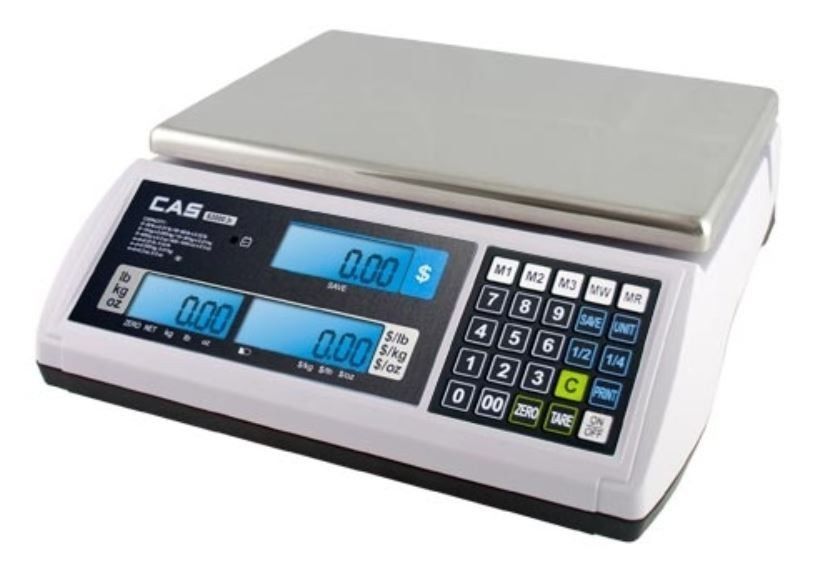 CAS S-2000 JR 30lb PRICE COMPUTING SCALE - NTEP - MEAT, DELI, CANDY, MARKET, - $350.00