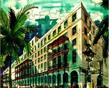 The Royal Orleans Hotel Artist View New Orleans LA Louisiana Chrome Post... - $2.92