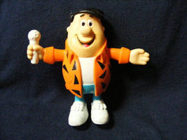 Fred Flintstone Pvc Figure, Hanna Barbera,Flintstone Bendy Figure, Bendie, 1991 - £8.65 GBP