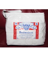 Budweiser Vinyl Cooler Bag/Lunch Bag White, Red Print - £19.65 GBP