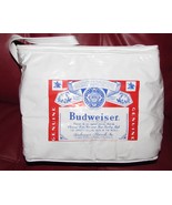 Budweiser Vinyl Cooler Bag/Lunch Bag White, Red Print - £18.68 GBP