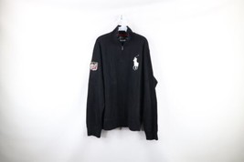 Vtg Ralph Lauren Mens XL Faded Big Pony Suicide Skier Ribbed Knit Sweater Black - £63.04 GBP