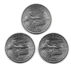 Lot of 3 Pre Crown 2021-P Washington Crossing The Delaware Quarter Hat Die Chip - £9.31 GBP