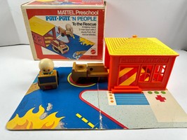 Vntg 1974 Mattel Preschool Putt Putt &#39;N People To the Rescue No Ladders + Person - £15.81 GBP