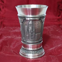 Frieling Zinn 95% Pewter Wine Cup Small Vase 4.75&quot; Berlin, Germany Archi... - $53.33