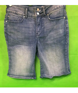 Women’s Seven7 Distressed Denim Bermuda Shorts Blue size 6 - $15.99