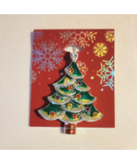 Kohl&#39;s Christmas Tree Brooch Rhinestones Colorful - £8.40 GBP