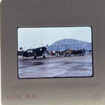 35mm Slide 1981 Planes On Tarmac Stump Jumper WWII Single Engine Fighters - $130.66 MXN
