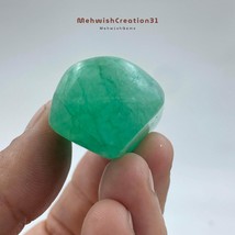 Green Beryl Rough | Raw Emerald Ring, Crystal Necklace | Rocks and Minerals - $79.00