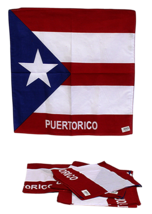 Wholesale Lot of 12 Puerto Rico Flag Bandana Head Wrap Puerto Rican Boriqua - £15.56 GBP