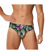 Mondxflaur Hibiscus Swim Briefs Sexy Swimming Trunks Quick Dry Soft Athl... - $19.99