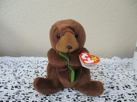 Ty Beanie Baby Seaweed The Otter 4th Generation &amp; 3rd Generation Tush Tag NEW - £19.64 GBP