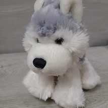Webkinz Husky Dog 8&quot; HM120 Plush Stuffed White Gray Puppy Ganz No Code Soft Toy - £5.11 GBP
