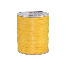 Prasent 100 m Rayon Raffia Spool Rayon, Yellow  - $16.00