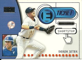 2000 Skybox Autographics E-Ticket Derek Jeter 2 Yankees - £1.18 GBP