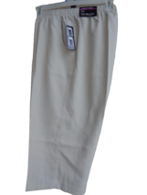  Kim Rogers SZ 24W Microfiber Stretch Waist Capris with Pockets Stone msrp $48 - £12.63 GBP