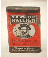 Sir Walter Raleigh Tobacco Tin Can Hinged Lid Louisville KY Vintage Empty - £11.67 GBP