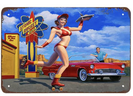 8/12 Metal Sign.  Welcome To The Car Hop! Brand New - £23.73 GBP