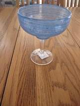 Blue Margarita Glass By Pier 1 Very Heavy Plastic-Brand New-SHIPS N 24 HOURS - £19.68 GBP