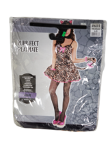 Purr-fect Playmate Sexy Adult Women&#39;s Leopard Print Costume Medium 6-8 - £12.24 GBP