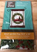 Small Garden Flag - CHRISTMAS - &quot;WELCOME&quot; RED ANTIQUE PICKUP TRUCK 12.5&quot;... - $6.92