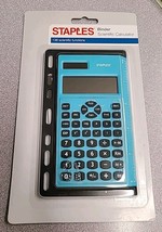 Staples Binder Calculator - Light Turquoise- Brand New- 6 in x 3.5 in - $8.89