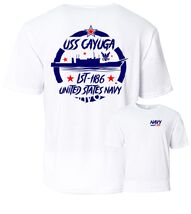 USS CAYUGA LST-1186  Performance T-Shirt.  US NAVY - $22.95+