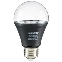 Sunlite LED A Type Blacklight 2W Light Bulb Medium (E26) Base, UV Black Light - £45.56 GBP