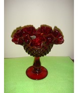 Fenton Ruby Hobnail Comport With Sticker - €17,56 EUR