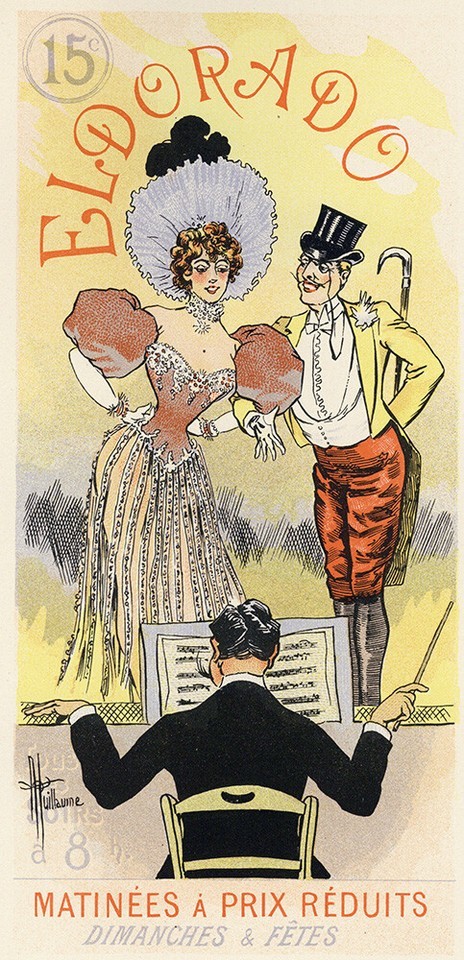 Original 1897 Lithograph &quot;Eldorado –Matinées a Prix Réduits&quot; by Albert G... - $174.60