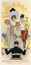 Original 1897 Lithograph "Eldorado –Matinées a Prix Réduits" by Albert Guillaume - $174.60