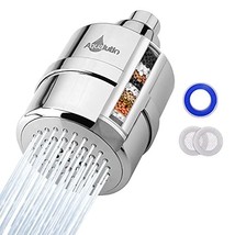 AQUALUTIO Shower Head Water Filter - 15-Stage High Pressure Purifier Bat... - $28.99