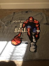 Boomx Men&#39;s Graphic Short Sleeve T-Shirt &quot;Don&#39;t Stop I Ball&quot; Gray Size 2XL - $33.86