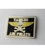 YANKEE AIR PIRATE SKULL &amp; CROSS BONES LAPEL PIN BADGE 1 INCH - £4.23 GBP