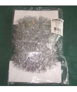 Oriental Trading 1&quot; dia Silver Tinsel Ribbon Roll Approximately 10 yds NIP - $12.34 CAD