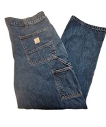 Carhartt Loose Fit Denim Double Knee Dungaree Mens Jeans 38x30 Utility P... - €30,33 EUR