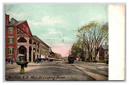 Main Street View Looking South Nashua New Hampshire NH UNP DB Postcard E17 - £2.92 GBP