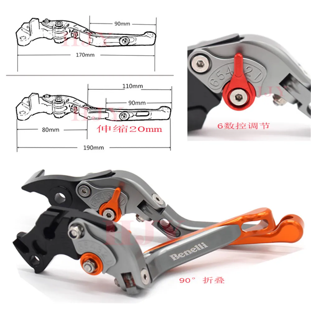 Folding ExtenBle adjustable Brake Clutch Levers For Benelli Tre-K 1130 TNT 1130  - £62.55 GBP