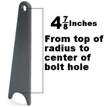 Weld On 4.875 Inch Tall Rear Bench Seat Tab Radiused For 1.50 Tube With 3/8 Id H - £15.40 GBP