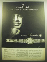 1958 Omega Automatic Seamaster Watch Ad - Omega In All the world - £14.78 GBP