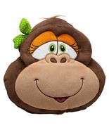 Pelanas Monkey Chimp Head Green Polka Dot Bow Pajama Holder Pillow Stuff... - £22.15 GBP