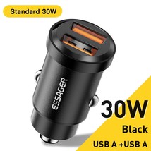 Essager 45W USB Car Charger QC 4.0 PD 3.0 SCP 5A USB Type C Fast Charging For iP - £15.20 GBP