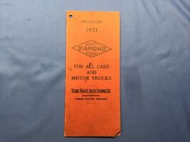 1921 DIAMOND SPRINGS - TERRE HAUTE AUTO SPRING COMPANY - Brochure Nice O... - $19.78