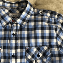 No Retreat Large Check Plaid Button Up Shirt L - $20.70