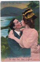 Postcard In The Twi Twi Light Couple Kissing  - £3.88 GBP