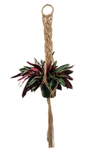 Natural Jute Macrame Plant Hanger - 47&quot; Length - Holds 6-8&quot; Pot Size - Model 31 - £27.96 GBP