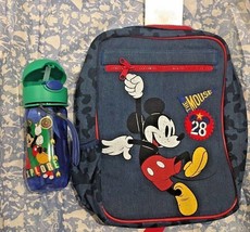 New Disney Mickey Mouse small Backpack + Water Bottle - £61.47 GBP
